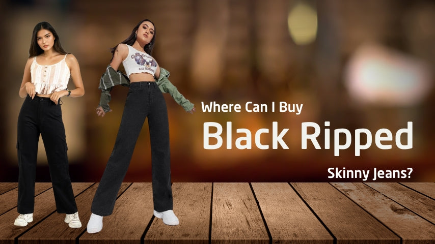 where can i buy black ripped skinny jeans
