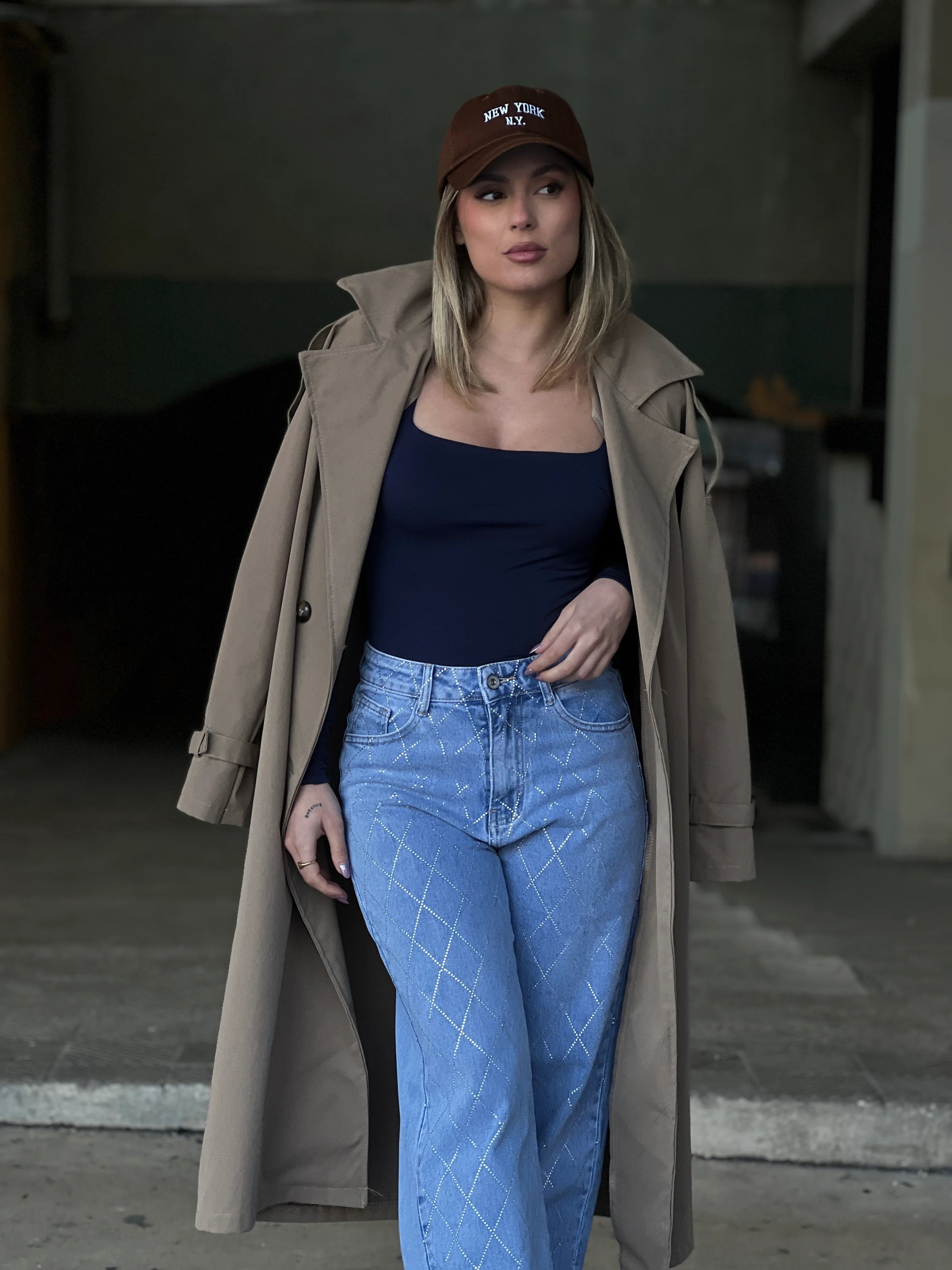 Enchanting Elegance High Rise Wide Leg Jeans