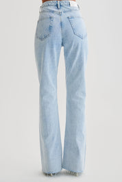 Rhinestone Embellished Wide Leg Jeans - Starlet Sparkle