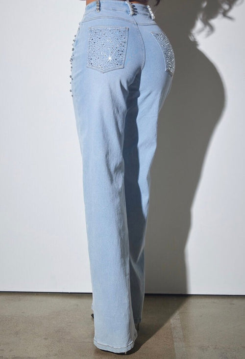 Twinkle Trail - Rhinestone Embellished Jeans