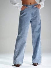 Gigi - Rhinestone Embellished Jeans