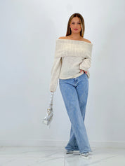 Enchanting Elegance High Rise Wide Leg Jeans