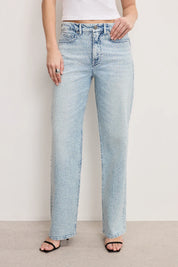 Disco Dust - Rhinestone Embellished Wide Leg Jeans