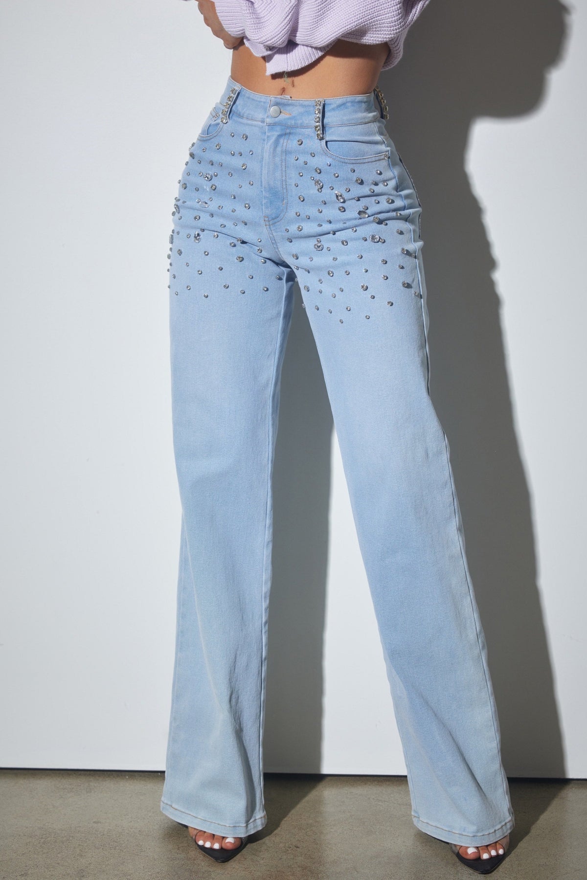 Twinkle Trail - Rhinestone Embellished Jeans