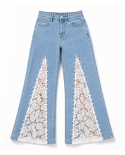 Rumi - Rhinestone Embellished Jeans - Ice Blue