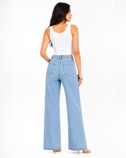 Ira - Rhinestone Embellished Jeans - Ice Blue