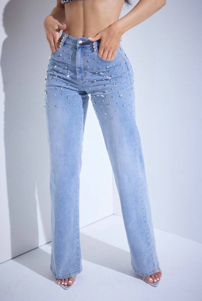 Twinkle Trail - Rhinestone Embellished Jeans