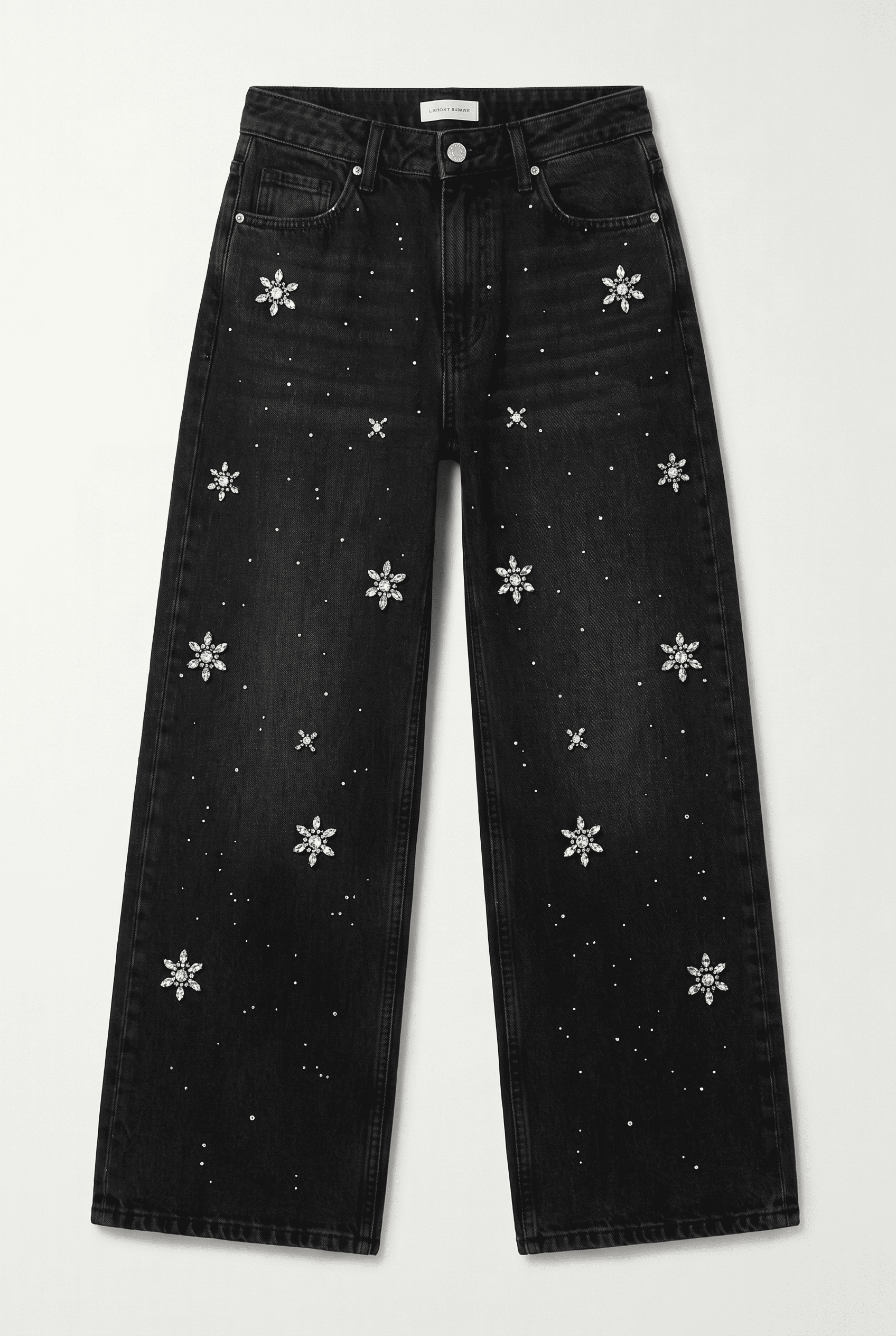 Black Dahlia - Rhinestone Embellished Jeans - Black