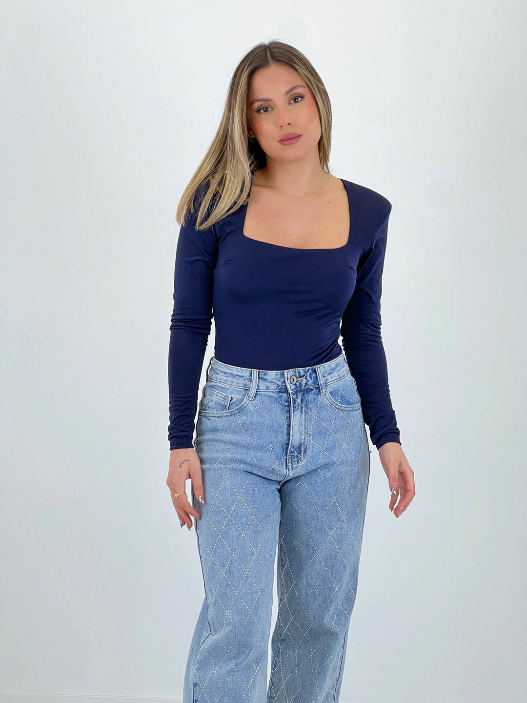 Enchanting Elegance High Rise Wide Leg Jeans