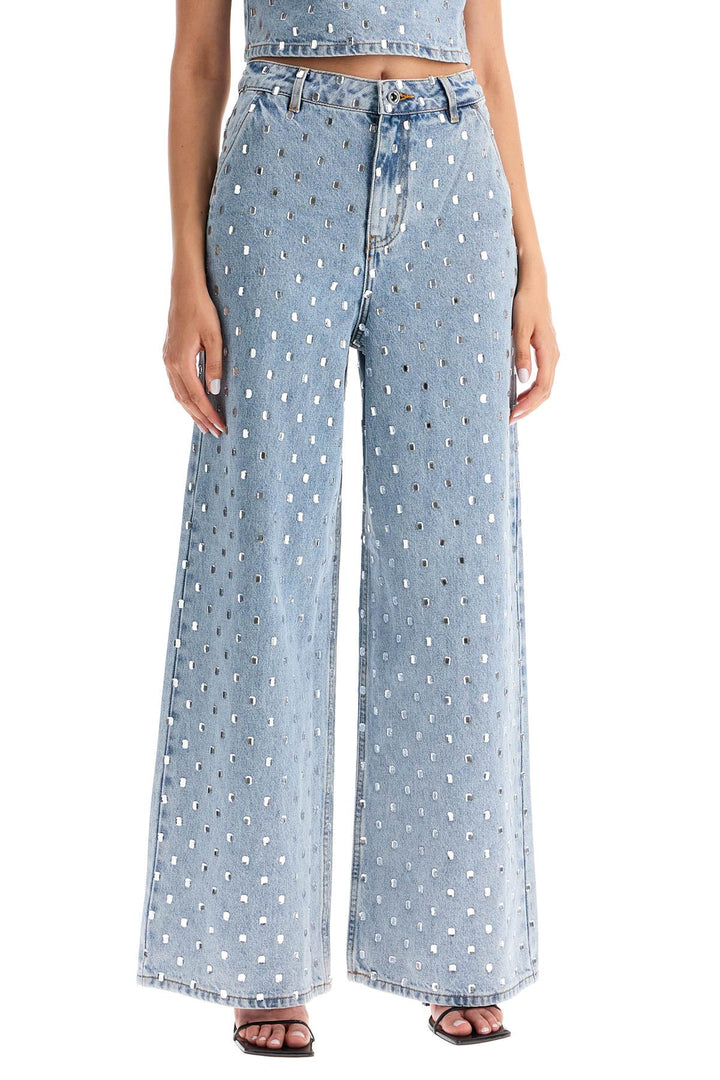 Studded Wide Leg Jeans - Radiant Rebel