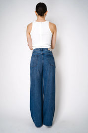 Midnight Glam - Rhinestone Embellished Wide Leg Jeans