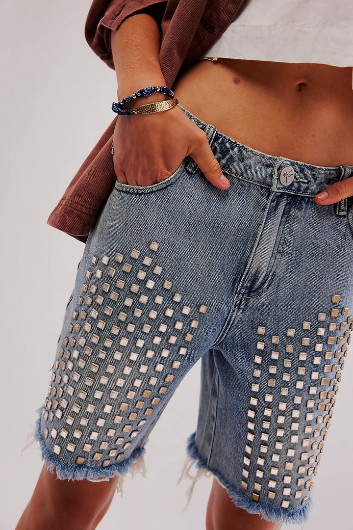 Radiator High Rise Studded Shorts