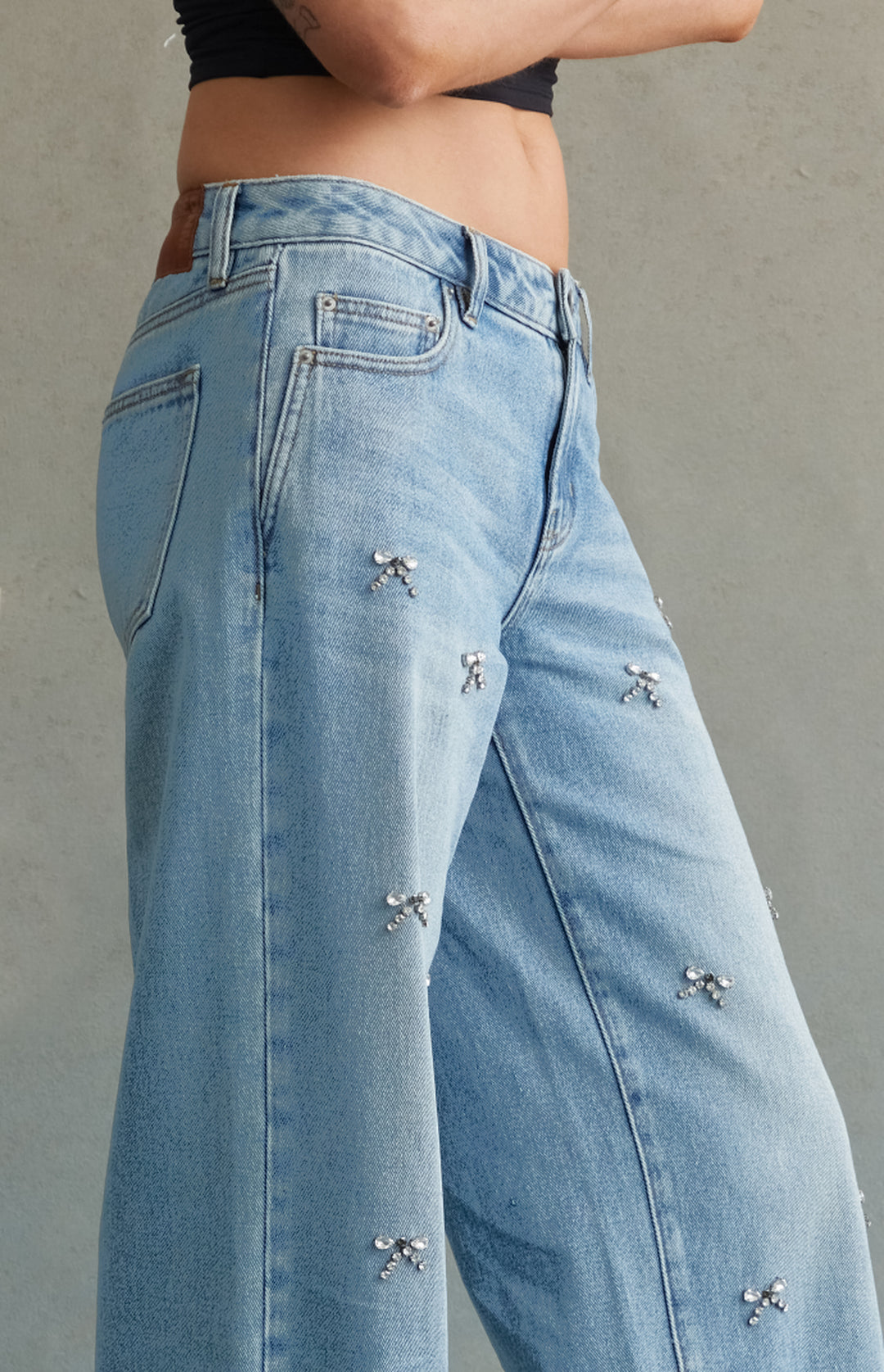 Ruby Knot - Rhinestone Embellished Jeans