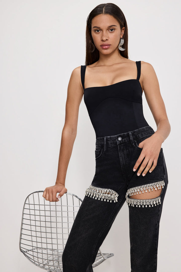 Charlotte- Rhinestone Embellished Cargo Jeans