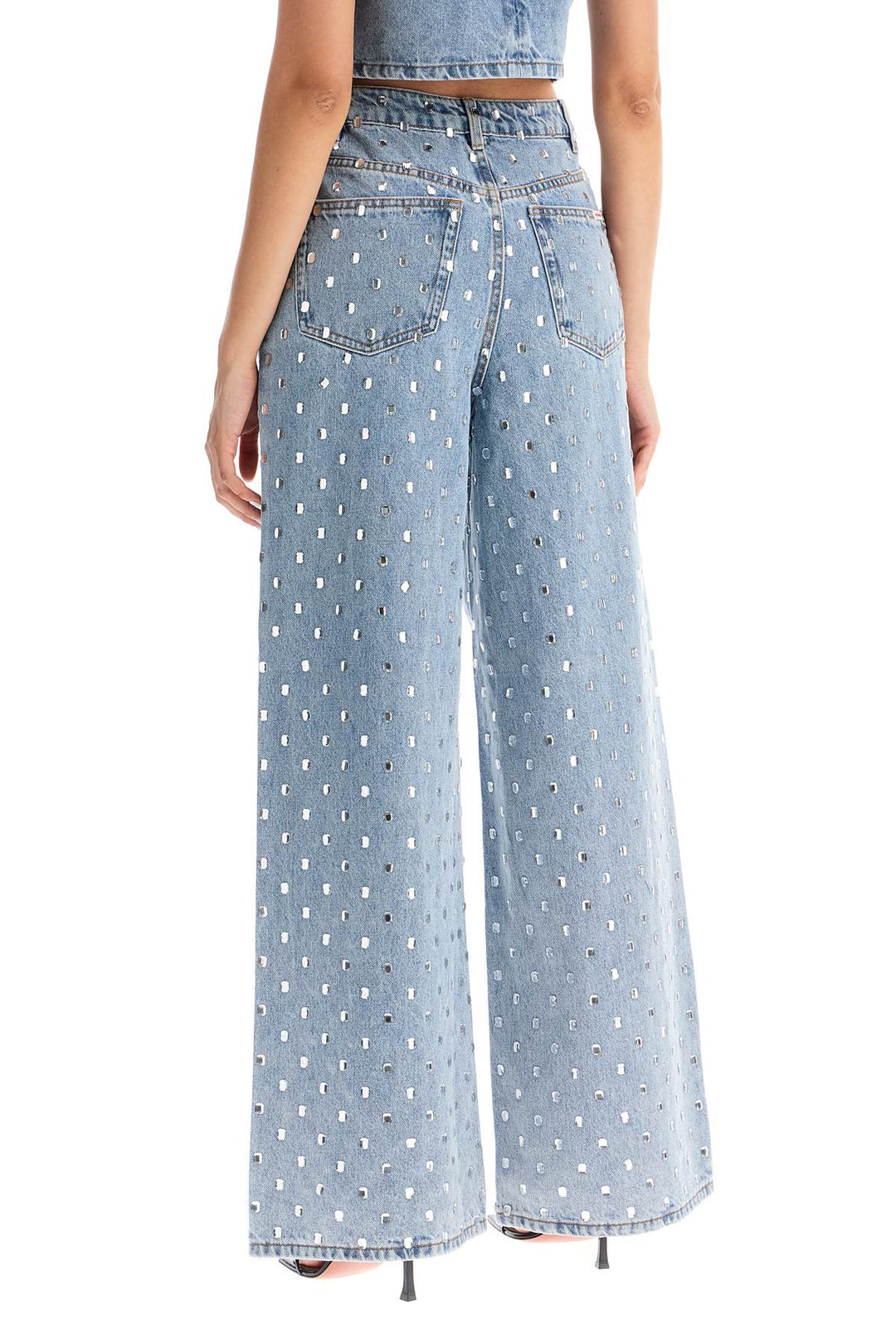 Studded Wide Leg Jeans - Radiant Rebel