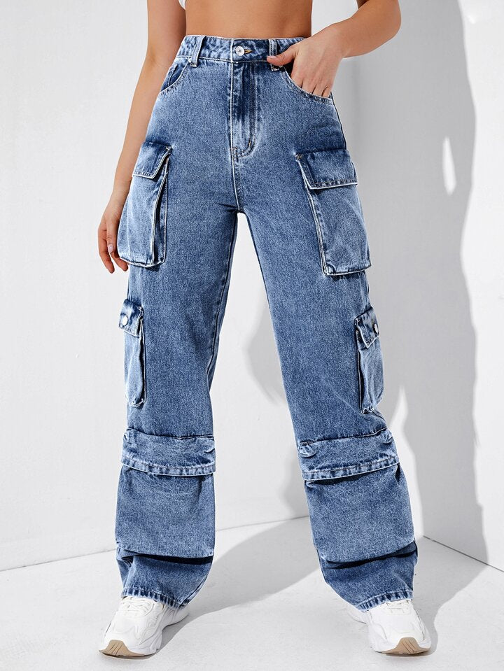 High-Rise Jeans - Light Wash