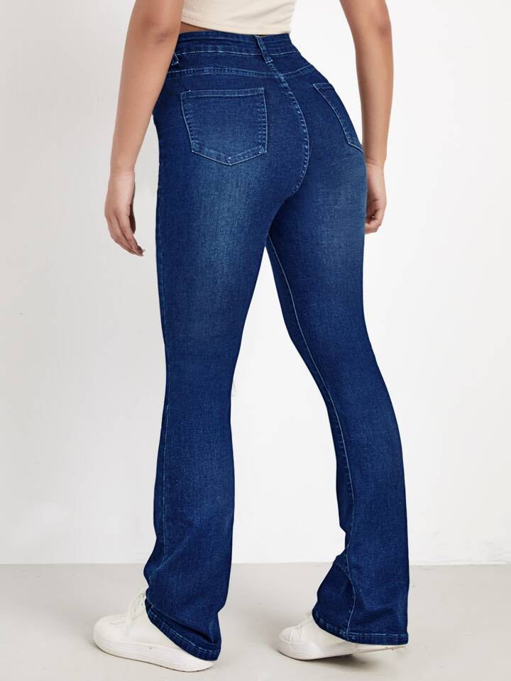 Jeans with whisker wash