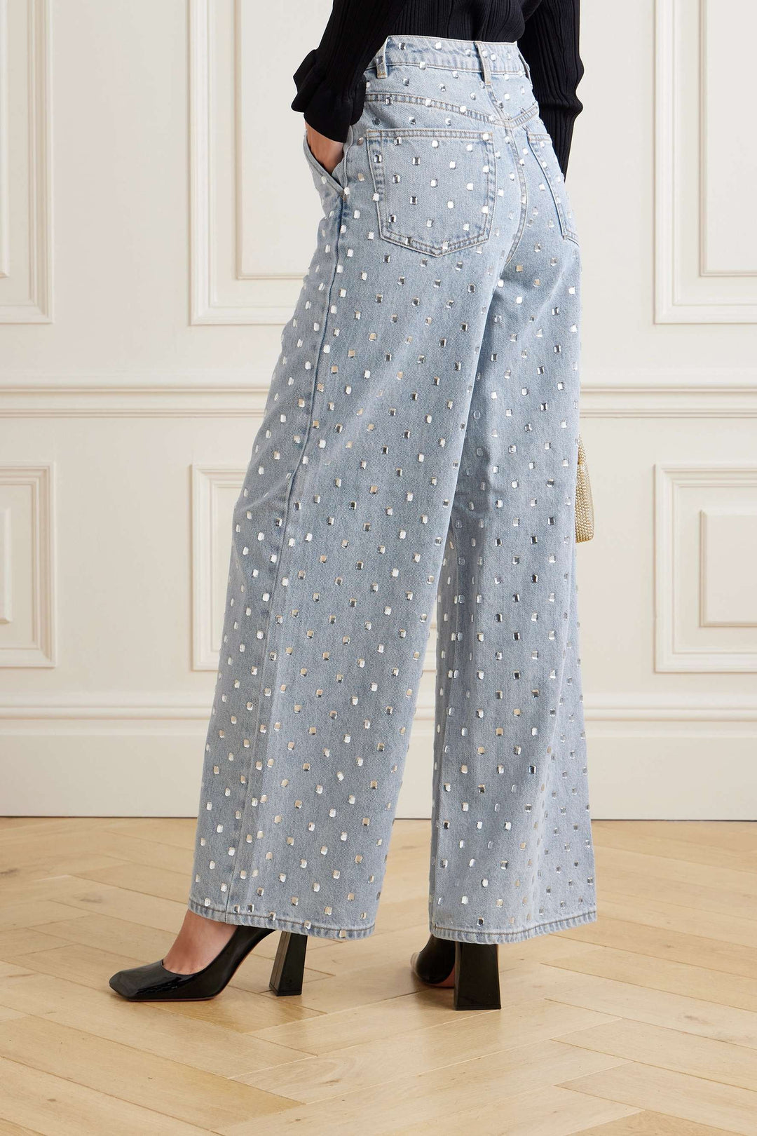 Studded Wide Leg Jeans - Radiant Rebel